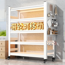 Thickened Kitchen Storage Rack, Multi-Layer Floor-Standing Household Microwave Oven Multifunctional Storage Rack, Movable Storage Shelf