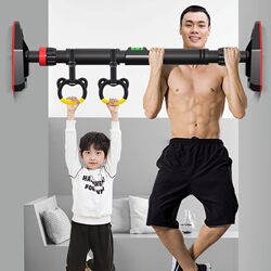 Indoor Home-Use Pull-Up Bar, Stretch Bar, Telescopic Rod, Fitness Lever, No-Drill Installation, Household Resistance Lever