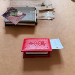 Passport Holder【Antique Garden & Freedom Heart Lock】Travel Tn Passport-Style Notebook, Portable Card Holder, Carry-On Wallet, Document Organizer, Notebook