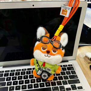 
Cute Q version of Fox Nick pendant plush bag pendant key chain chain Zootopia doll rabbit police officer