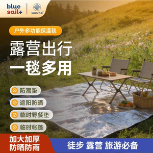 Blue Sail Medical High-Grid Insulation Blanket Warm, Windproof, Rainproof and Sunproof Picnic Mountaineering Hiking Camping Thickened Insulation