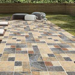 Thickened Outdoor Limestone Floor Tiles, Castle Brick Floor Tiles, Courtyard Floor Tiles, Garden Terrace Yard Non-Slip Tiles