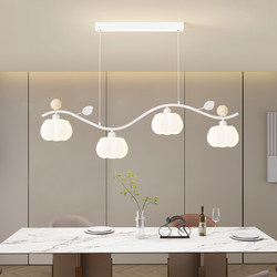 Restaurant Chandelier with Fan, French Cream Style, 2026 New Creative and Personalized Artistic Long Bar Table Lamp