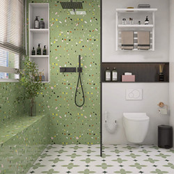 Bathroom Ceramic Tiles, Colorful Terrazzo Wall Tiles 400X800, Kitchen Interior Wall Tiles, Balcony Non-Slip Floor Tiles