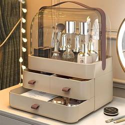 Internet Celebrity Makeup Storage Box Dustproof Storage Rack Drawer-Type Desktop Skincare Organizer for Home Use