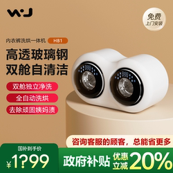 [15% National Subsidy] Double-Tub Underwear Washing Machine, Fully Automatic Washing and Drying Combo, Mini Small-Sized Machine Specifically for Washing Underwear and Socks