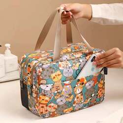 [Next Day Delivery] 2024 New Model Women's Portable Toiletry Bag Large Capacity Dry and Wet Separation Travel Bathing Bag