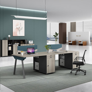 
Office furniture staff screen office desk and chair modern double staff four-person combination simple 4-person office