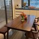 
Old elm solid wood desk dining table small apartment simple solid wood square table home rectangular tea table computer table coffee