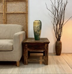 【Special for Eucalyptus Fruits】Premium A-Grade Jingdezhen Handmade Ceramic Vase with Vintage Graffiti and Matte Finish for Hydroponic Flowers