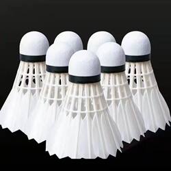 Badminton 12-Pack, Durable, Genuine, Not Easy to Break, Indoor and Outdoor Competition, Windproof Training Balls, 6 Pieces