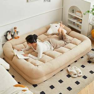 
Doghouse-like lazy sofa that can lie down or sleep on tamat, double bedroom small sofa net visible details red folding