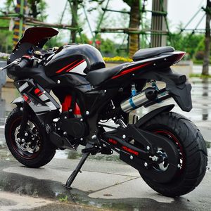 In the second and four strokes, the child's small motorcycle mini small racing sports car small motorcycle locomotive 49CC50 fuel oil