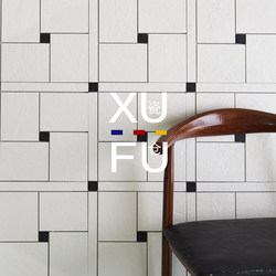 Bauhaus Geometric Full-Body Tile Mosaic High-End Hotel Dining Kitchen and Bathroom Non-Slip Floor Tiles Background Wall Tiles Mosaic