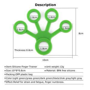 YOUGLE Finger Hand Grip Silicone Ring Gripper Srengthener Ex