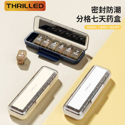 German Medicine Box, Portable Seven-Day-A-Week Emergency Medicine Box, Small Portable Travel Medicine Box for Levithrox