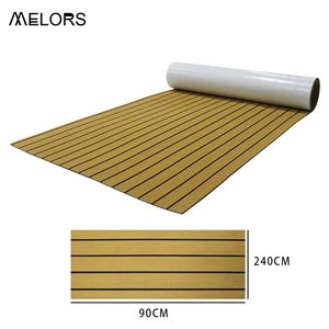 
Yacht EV imitation teak floor RV speedboat boat floor deck non-slip floor mat adhesive back luxury yacht supplies
