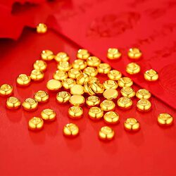 【Limited Time Offer】Save Money and Invest in Genuine 1g Heavy Yellow Beans for Good Luck in a Metal Bottle, Perfect for Couples and Collectors