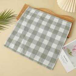 Pure Cotton Square Towel, Double-Layer Gauze, Household Absorbent Face Wash Towel for Adults and Children, All-Cotton Soft Face Towel, Handkerchief, Lint-Free