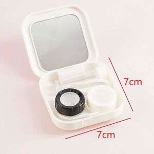 Women Men 4 Color Eye Contact Lenses Cases Girl Black Purple