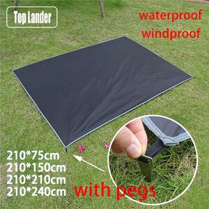 Waterproof Camping Mat with Pegs Tent Maress Outdoor Picnic