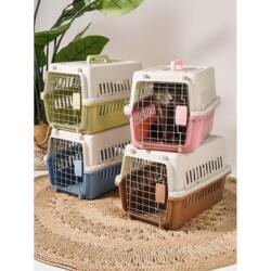 German Imported Pet Travel Crate, Portable Car Carrier, Space Capsule-Style Carrier for Cats and Small Dogs