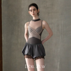 Doll Play Doll Game [Frost] Ballet Gymnastics Suit Shorts Practice Suit Set Adult Female