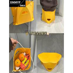 Paper Stool, Convenient Tote Bag, Music Festival Seat Cushion, Storage, Solution for Train Seatlessness, Multifunctional, Foldable, Compact