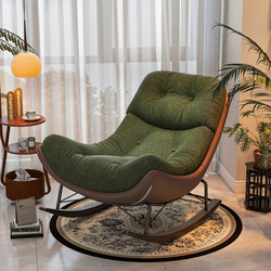 Rocking Chair Recliner for Adults, Suitable for Sleeping, Balcony Home Use, Leisure Lazy Sofa, Living Room Single Rocking Chair, 2026 New Model