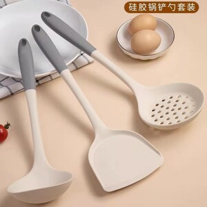 
Color matching silicone spatula and spoon household non-stick spatula and spoon high temperature resistant sewing DIY materials, tools and finished products
