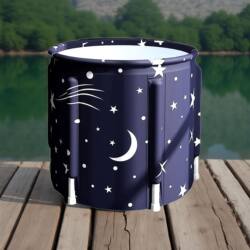 New Model Folding Bath Tub for Adults, Foldable Bath Bucket for Home Use, Baby and Children's Bathing Tub, Thickened Full-Body Steam Bath Basin