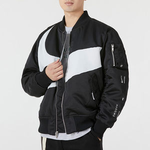 
Nike Nike Men's Reversible Black and White Loose Warm Cotton Clothes Sports Baseball Jacket Cardigan DD6056