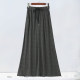 Spring and summer new leisure sports guard skirt female half -body tight high waist A -line large size cover skirt mid -length thin
