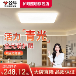 Bull Led Full-Spectrum Eye-Protection Ceiling Light for Living Room, Modern Minimalist Bedroom Main Light, Smart 2026 New Model
