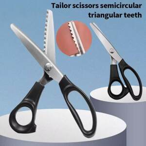 
Fabric lace scissors fabric sample cutting wavy tooth saw dog tooth scissors sewing DIY material tools and finished product scissors