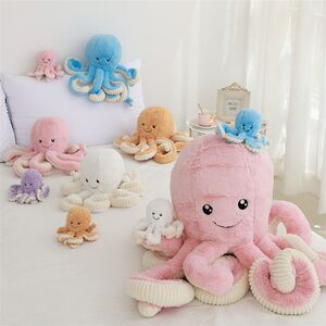 
Big octopus self-satisfied dog toys soothing and sleeping with tug-of-war cat toy plush resistant to grinding teeth pet supplies