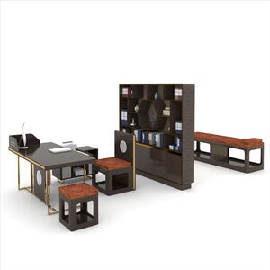 
Hospital clinic furniture Chinese medicine Chinese style consultation desk computer desk office chair bench with drawer corner