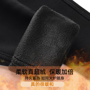 Underpair pants for women in autumn and winter plus velvet 2023 new high waist pencil small feet black pants thickened warm cotton pants thin velvet
