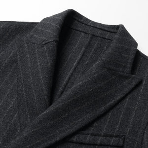 
Woolen Coat Men's Woolen Woolen Coat Double-breasted Mid-Length Double-sided Woolen Coat Jacket Windbreaker Purely Handmade