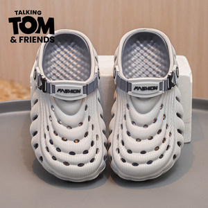 
Tom Cat Children's Crocs 2026 New Summer Wave Hollow Two-Wear Baotou Non-Slip Breathable Beach Sandals