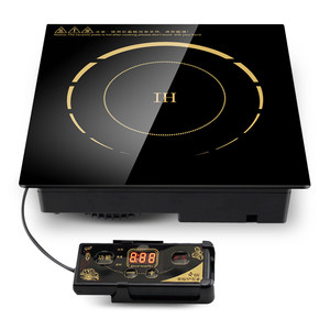 Qianchen hot pot electromagnetic cooker square commercial embedded line control touch hotel hot pot restaurant special 2200 watts
