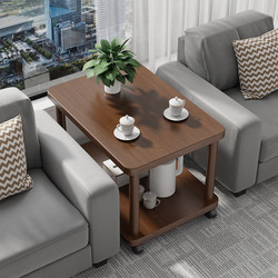 Small Coffee Table in the Middle of the Sofa, Light Luxury and High-End Side Table, Office Movable Tea Table, Side Table for Reception Room, Side Cabinet Table