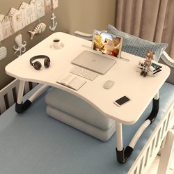 Foldable Small Bed Table for Bedroom, Home Use, Student Writing Desk, Computer Desk, Dormitory Study Table, Extra Large