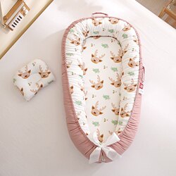 Cross-Border Foldable Portable Anti-Pressure Baby Bed, Anti-Startle, Anti-Spit-Up Baby Pillow, Travel Baby Bed