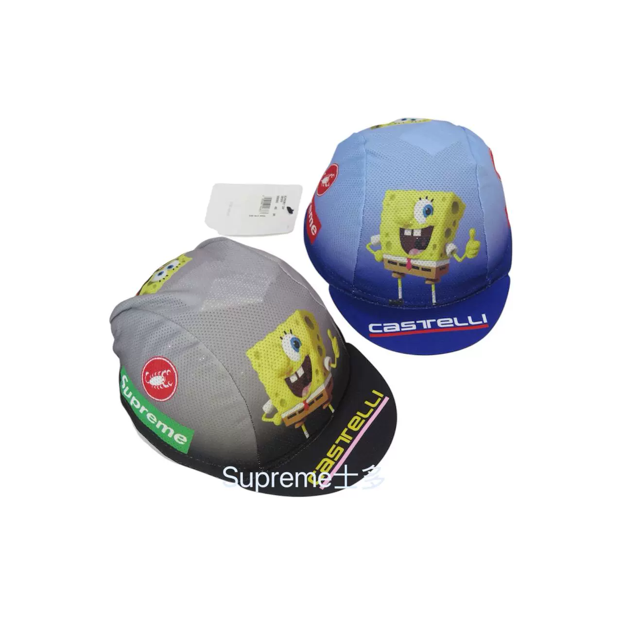Supreme SpongeBob Castelli Cycling Cap 青 Supreme SpongeBob