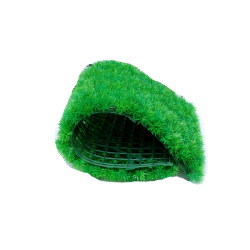 Soft dense green turf simulated fish tank landscaping