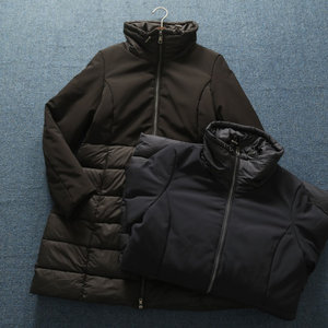 European style boutique women's winter cotton clothing with a large stand collar, women's medium to long styles, thick cotton clothing, and large outerwear available in extra large sizes