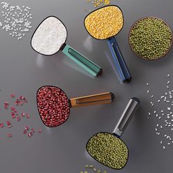 Multifunctional Kitchen Spoon for Scooping Rice, Food, Grains, Creative Noodle Scoop, Snack Sealing Clip, Measuring Spoon