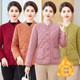 Middle-aged mother with velvet thickened cotton coat coat corduroy cotton coat 2025 winter middle-aged and elderly women's cotton jacket inner liner