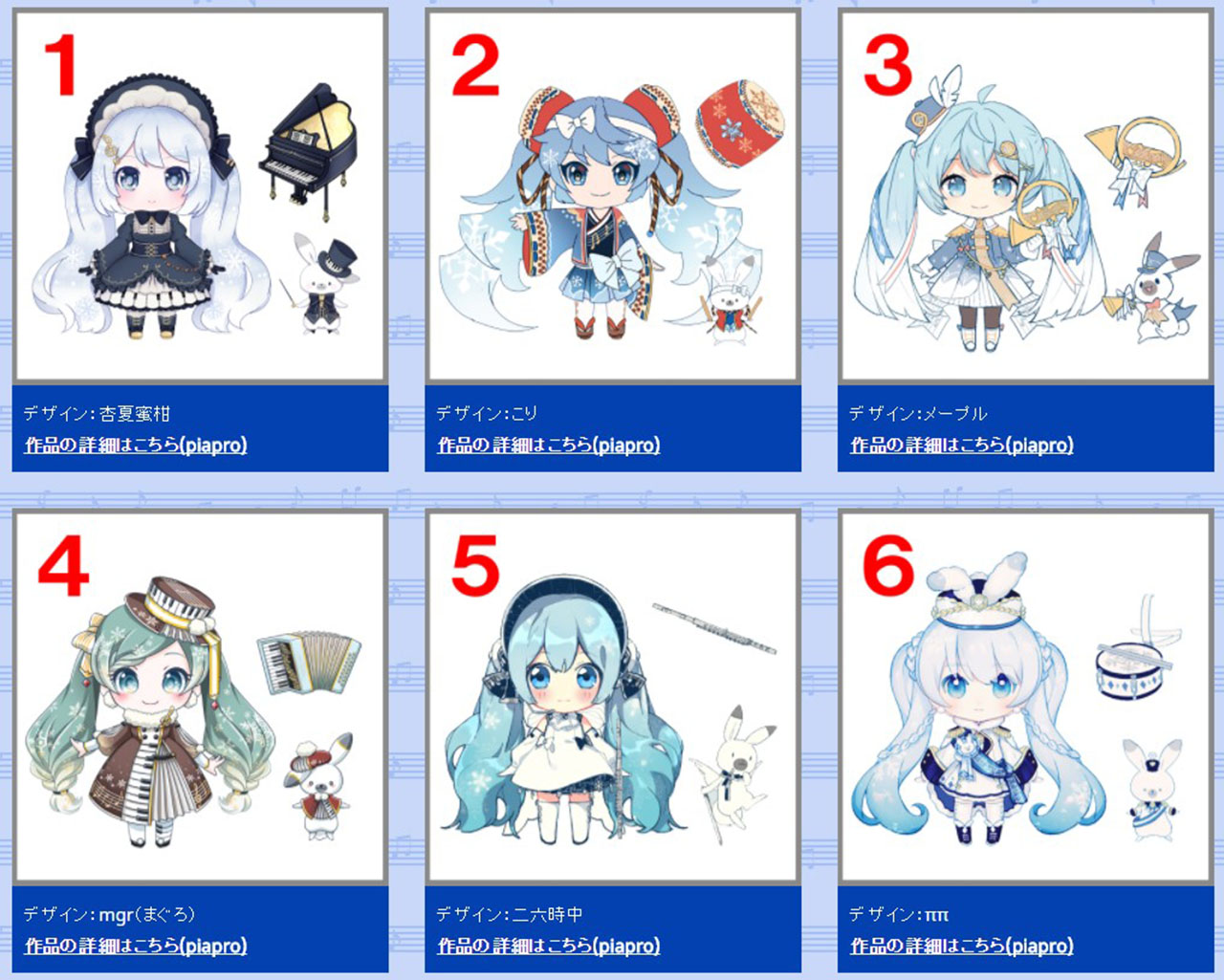 6位初音你选谁2020雪初音投票开启